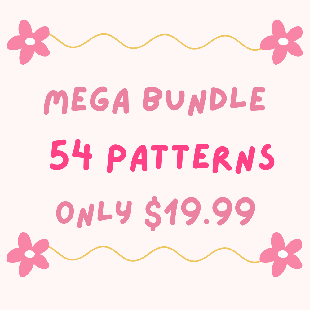 🌸 Mega Bundle of 54 Crochet Patterns 🌸