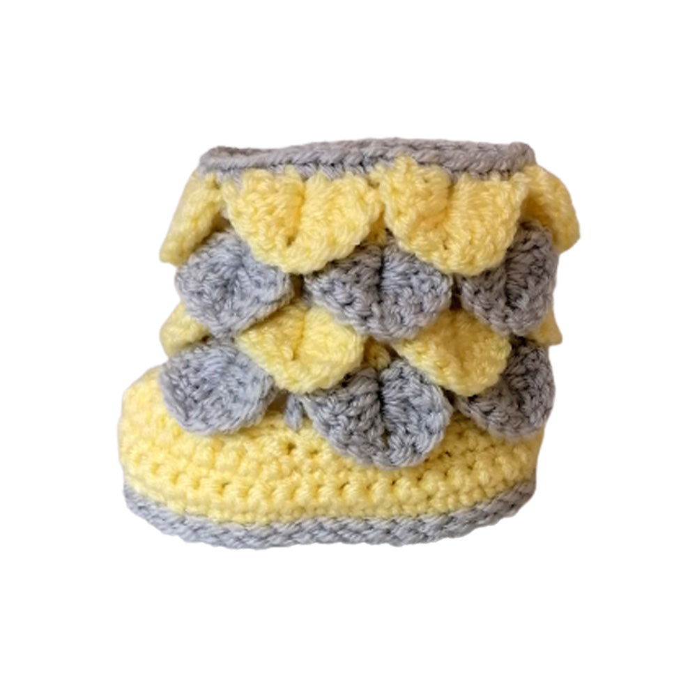 Crocodile Stitch Booties Crochet Pattern (0 - 12 months)