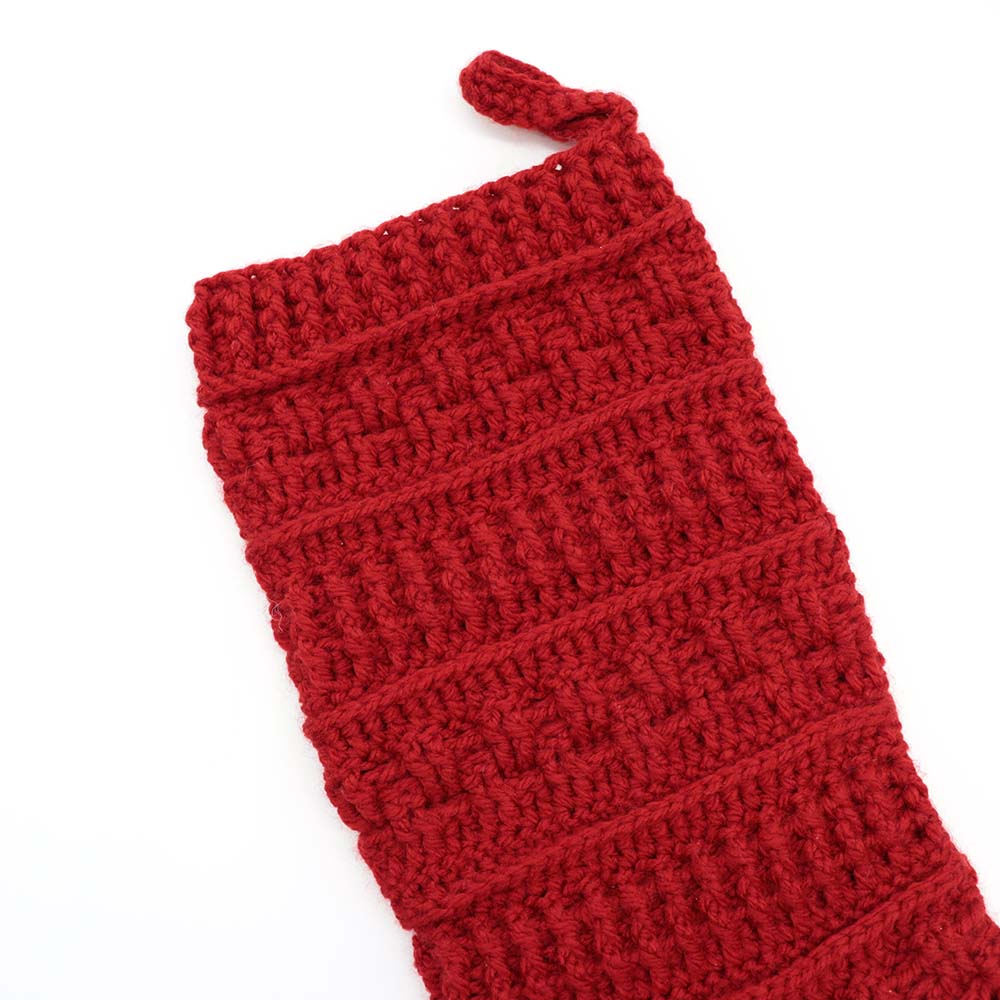Perfect in Textures Christmas Stocking Crochet Pattern