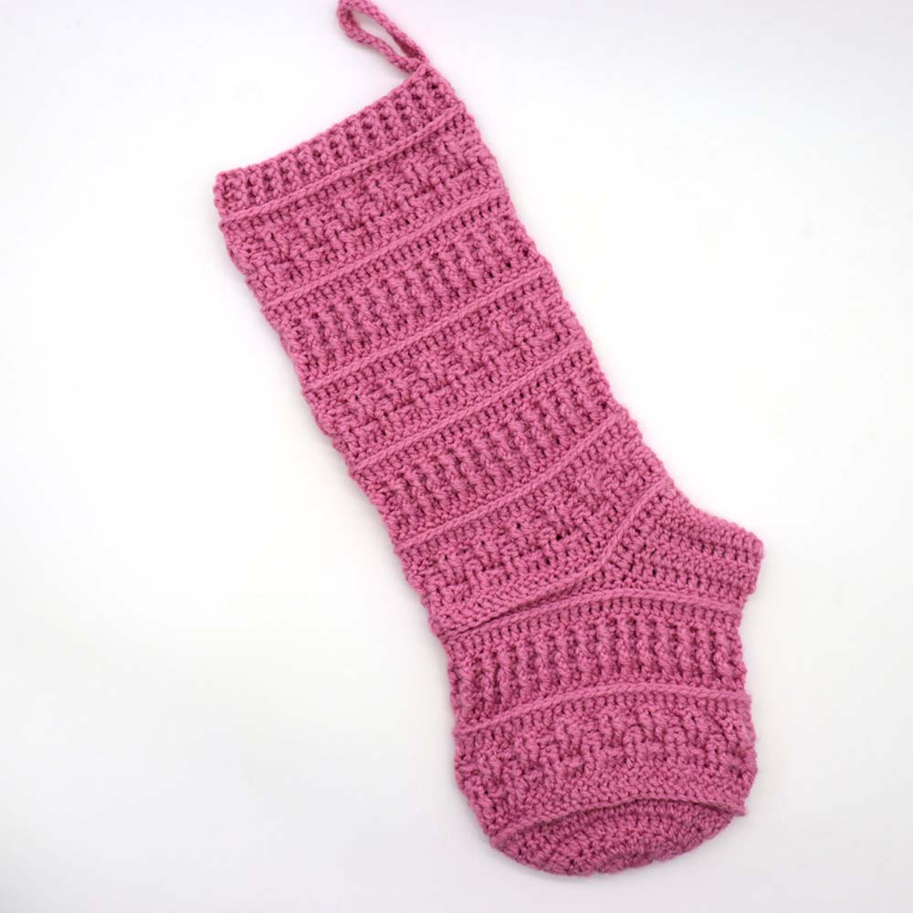 Perfect in Textures Christmas Stocking Crochet Pattern