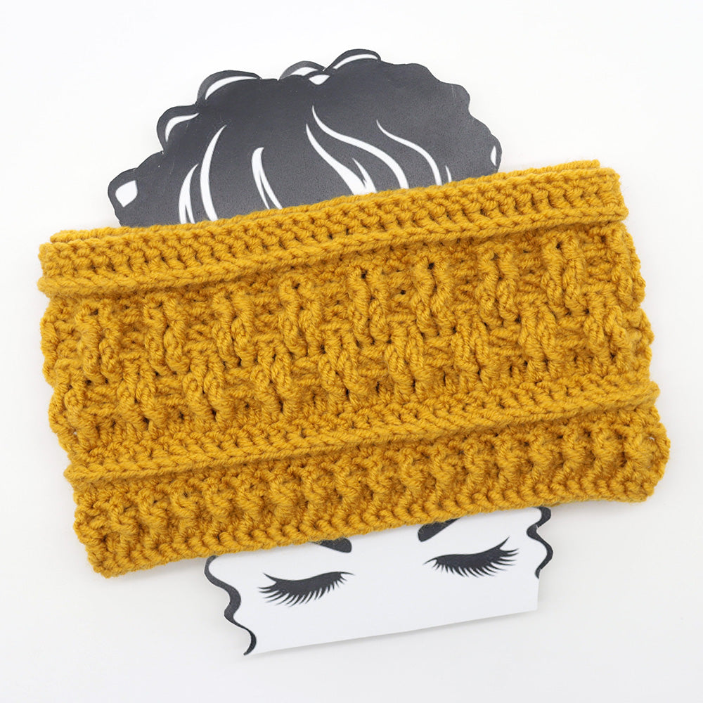 perfect in textures ear warmer by kiki crochet patterns