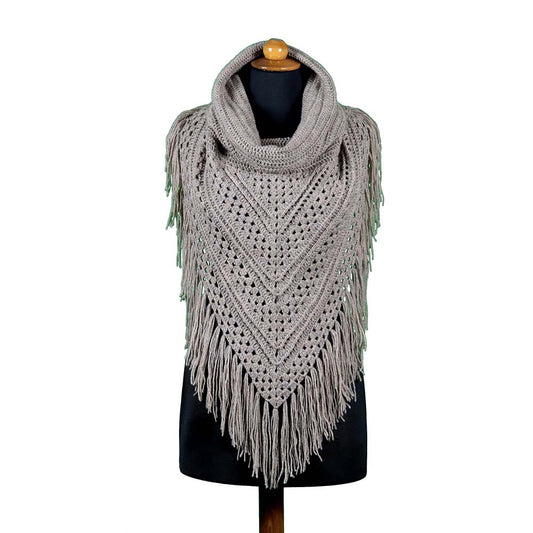 Amour Hooded Shawl Crochet Pattern