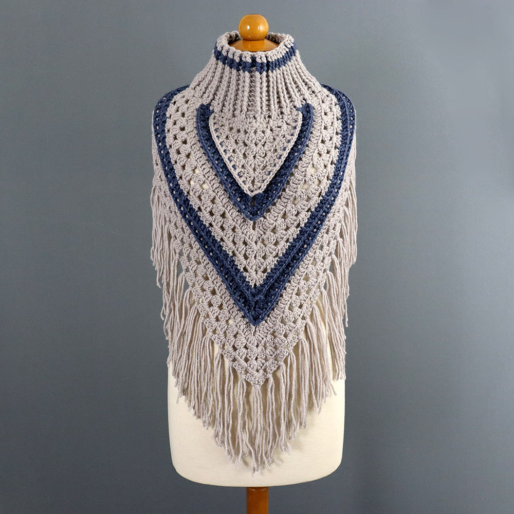 Amour Turtleneck Shawl Crochet Pattern