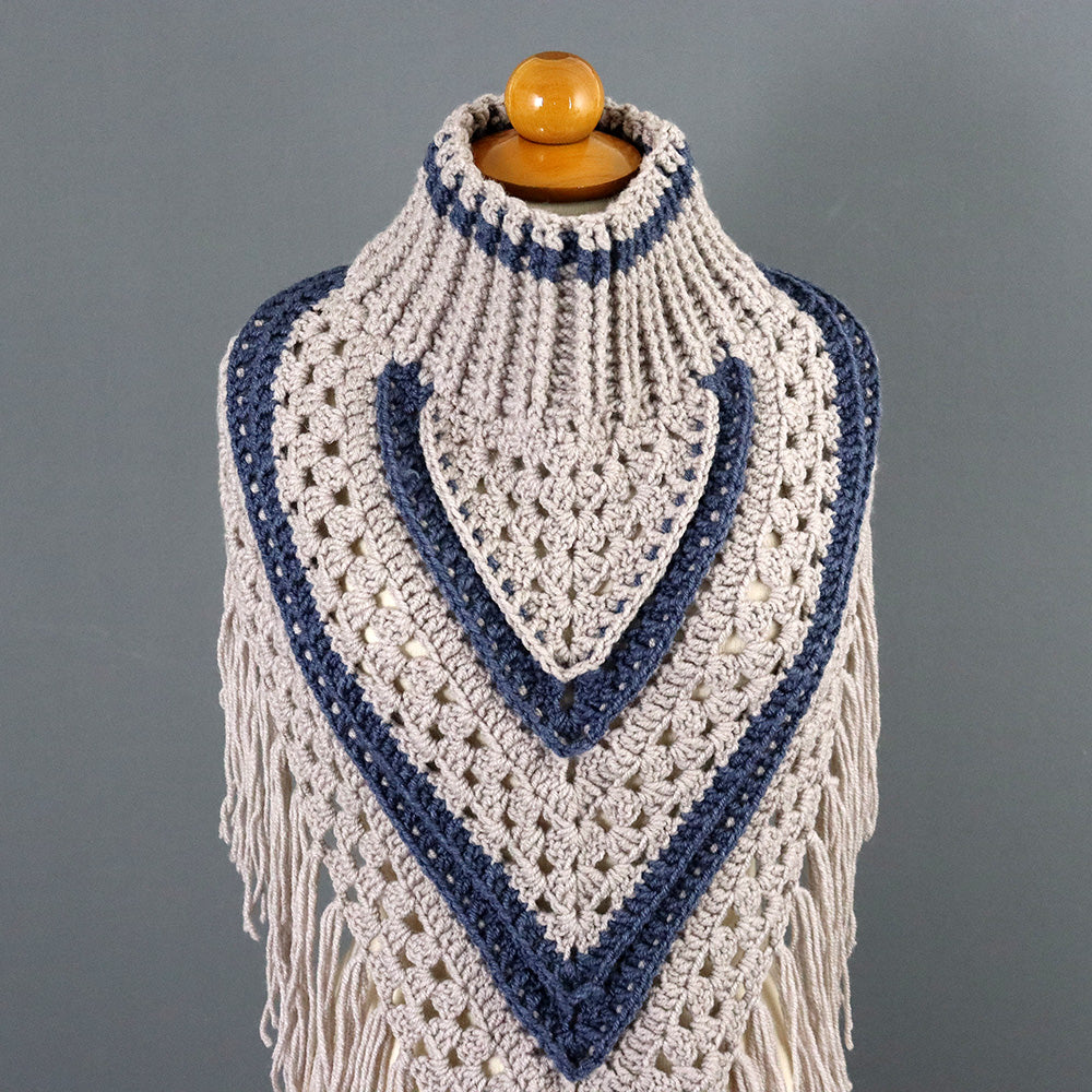 Amour Turtleneck Shawl Crochet Pattern