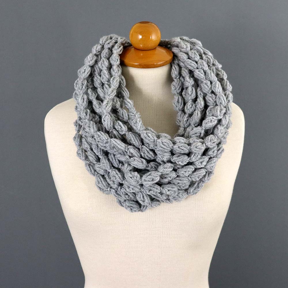 beaded necklace scarf by kiki crochet patterns