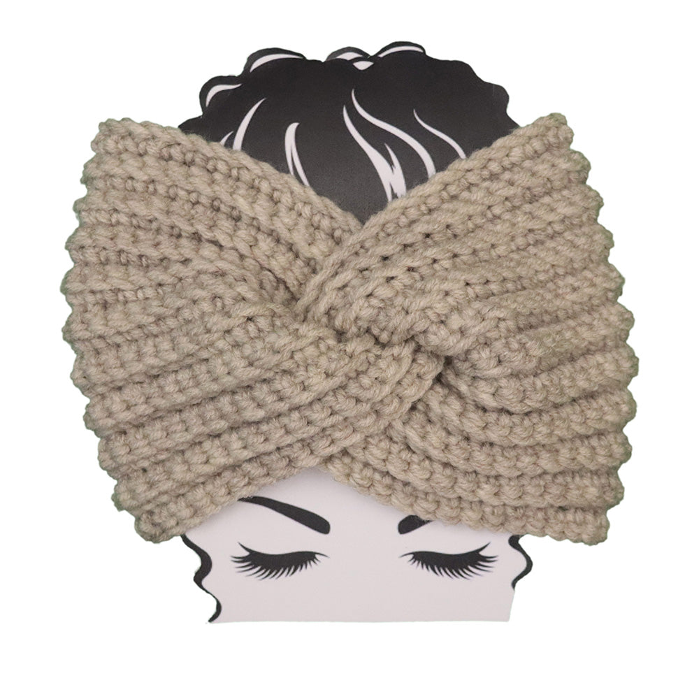Dusty Pink Twisted Headband Crochet Pattern