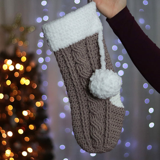 Curious Twists Christmas Stocking Crochet Pattern